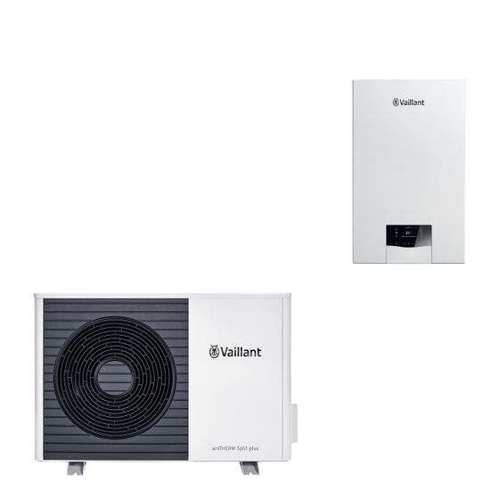 Vaillant aroTHERM Split plus Wärmepumpen-Paket 4.0401 R32, 3,54kW bei A7/W35, für Hybridsystem, VR 32/3, VR 71