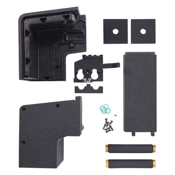 Vaillant Montageset für Bodenanschluss aroTherm pro VWL 115/7.1, 2x Edelstahl-Wellrohr 250mm, DN 25, G 1 1/4
