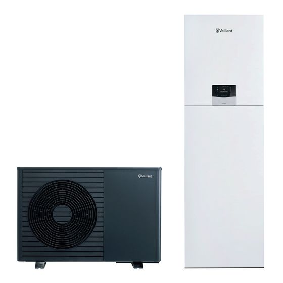 Vaillant aroTHERM plus Set 55/8,1 A 230V R290, 2,0kW bei A7/W35, mit uniTOWER VIH QW 190/7 E, 190L Speicher