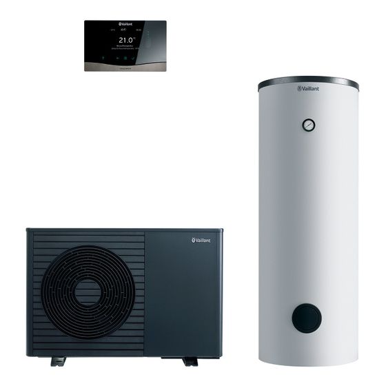 Vaillant aroTHERM plus Wärmepumpen-Paket 4.3326 R290, 2,0kW bei A7/W35, 230V, mit Warmwasserspeicher VIH RW 200/2 B