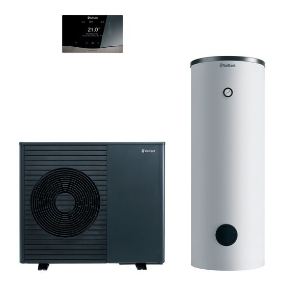 Vaillant aroTHERM plus Wärmepumpen-Paket 4.3328 R290, 2,67kW bei A7/W35, 230V, mit Warmwasserspeicher VIH RW 200/2 B