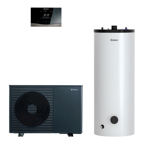 Vaillant aroTHERM plus Wärmepumpen-Paket 4.3331 R290, 2,0kW bei A7/W35, 230V, mit Warmwasserspeicher VIH RW 250/2 B