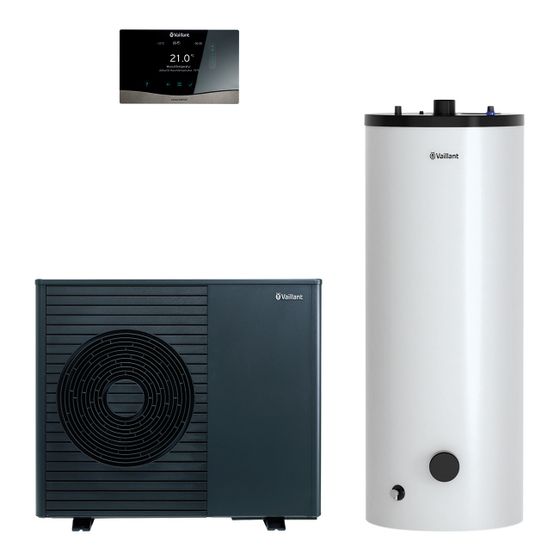 Vaillant aroTHERM plus Wärmepumpen-Paket 4.3333 R290, 2,67kW bei A7/W35, 230V, mit Warmwasserspeicher VIH RW 250/2 B