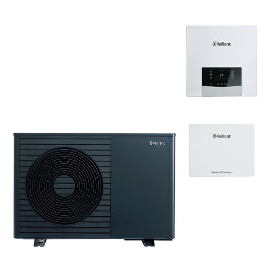Vaillant aroTHERM plus Wärmepumpen-Paket 4.3408 R290, 2,0kW bei A7/W35, 230V, für Hybridsystem, VR 32/3, VR 71