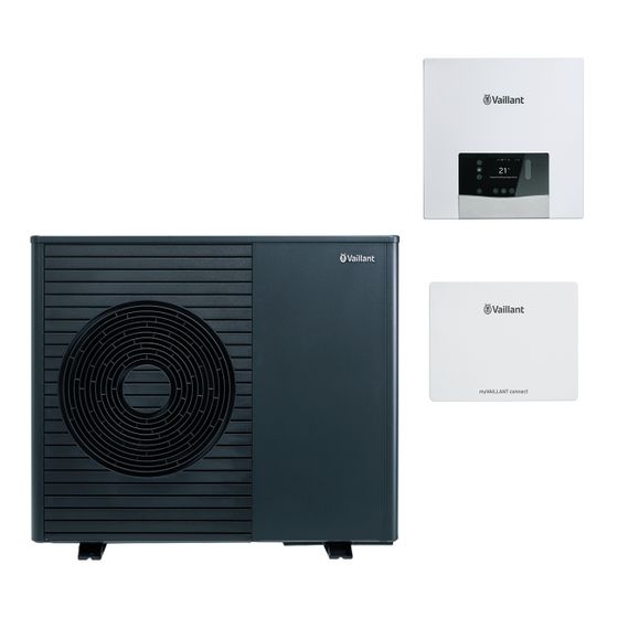 Vaillant aroTHERM plus Wärmepumpen-Paket 4.3409 R290, 2,67kW bei A7/W35, 230V, für Hybridsystem, VR 32/3, VR 71