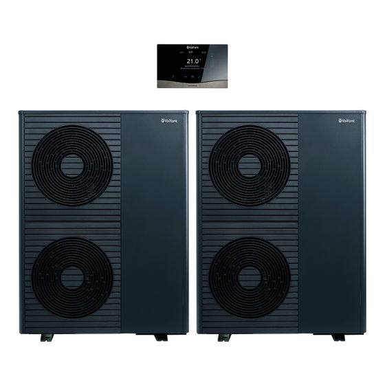 Vaillant aroTHERM plus Wärmepumpen-Paket 4.3509 2er-Kaskade R290, 5,74kW bei A7/W35, 400V, sensoCOMFORT, VR 940f