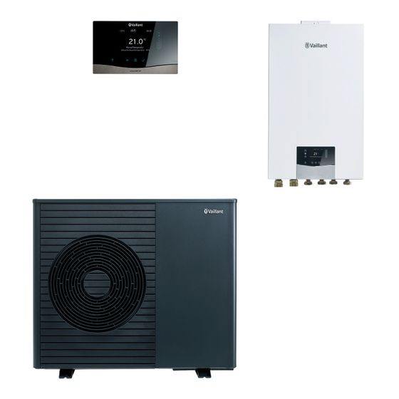 Vaillant aroTHERM plus Wärmepumpen-Paket 4.3113 R290, 2,67kW bei A7/W35, 230V, mit Hydraulikstation VWZ MEH 97/7