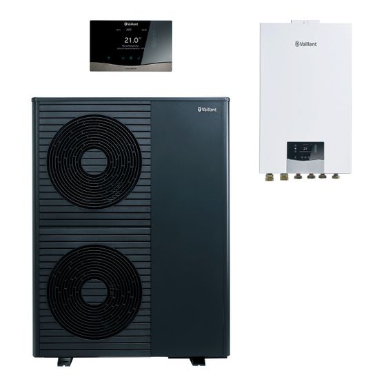 Vaillant aroTHERM plus Wärmepumpen-Paket 4.3115 R290, 5,74kW bei A7/W35, 400V, mit Hydraulikstation VWZ MEH 97/7