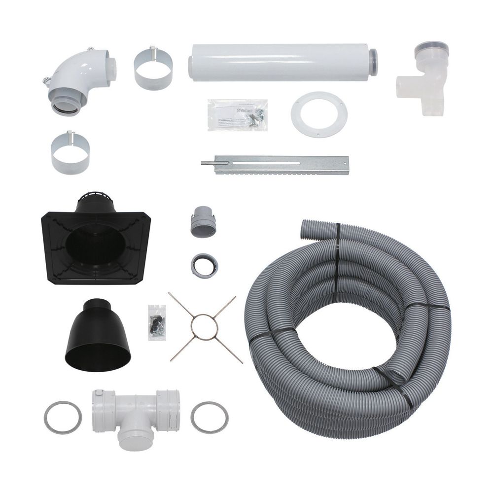 Vaillant Luft-/Abgasführung Paket 1.52 flexibel, Anschluss-Set d. 60/100mm aus PP,... VAILLANT-0010030864 4024074867075 (Abb. 1)