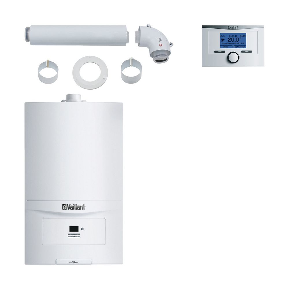 Vaillant ecoTEC pure Gas-Brennwert-Heizsystempaket 1.624/4 Mehrfachbelegung 5er VC... VAILLANT-0010047198 4024074929513 (Abb. 1)