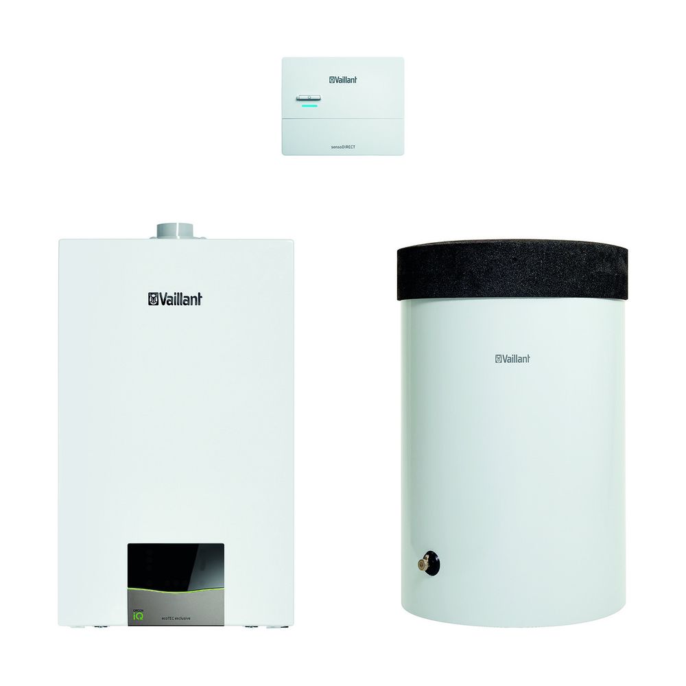 Vaillant ecoTEC exclusive Heizsystempaket 1.175/2 VC 15CS/1-7, VRC 710,VIH R 120/6... VAILLANT-0010040359 4024074905104 (Abb. 1)