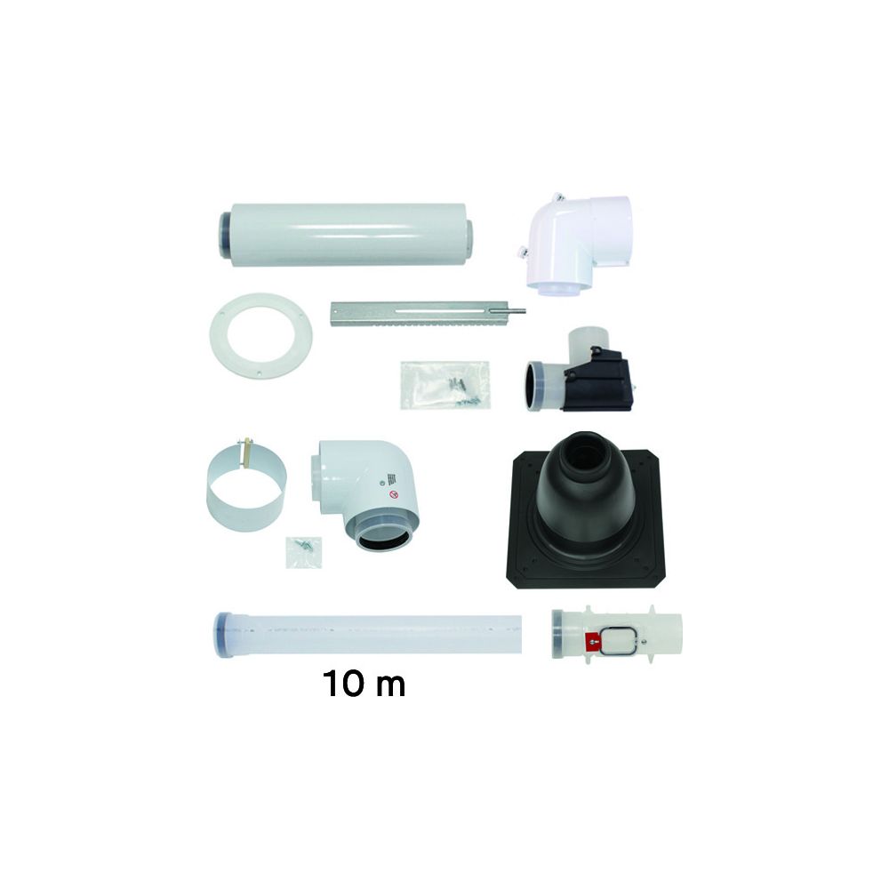 Vaillant Luft-/Abgasführung Paket 1.51 starr Anschluss-Set d. 80/125mm aus PP, 3 S... VAILLANT-0010040555 4024074908549 (Abb. 1)