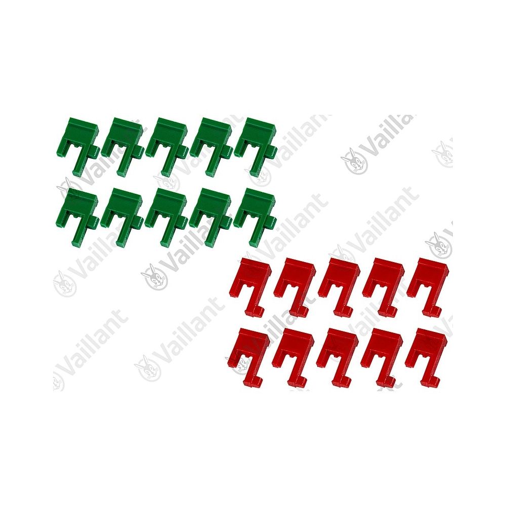 Vaillant Schaltreiter rot und grün 2x10 259850... VAILLANT-259850 4024074271810 (Abb. 1)