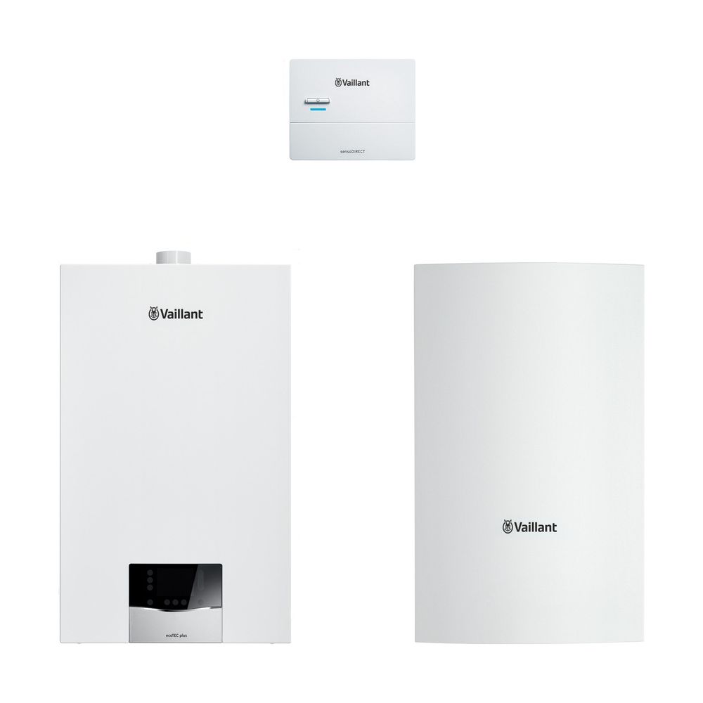 Vaillant ecoTEC plus Heizsystempaket 1.652/2 VC 10CS/1-5, VRC 710, VIH Q 75/2 B, 3... VAILLANT-8000013882 4024074949542 (Abb. 1)