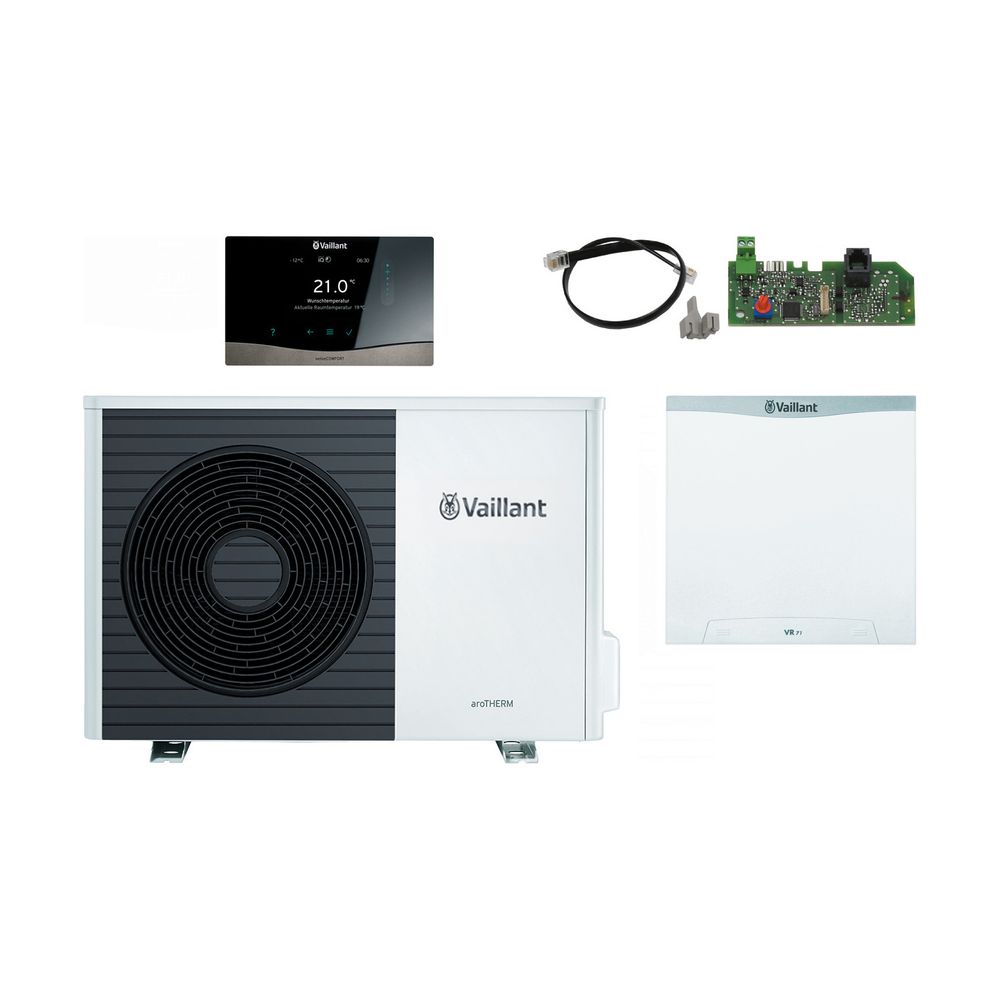 Vaillant aroTHERM Split Wärmepumpen-Paket 4.066 VWL 55/5 AS S2 für Hybridsystem, 3... VAILLANT-8000015335 4024074952153 (Abb. 1)