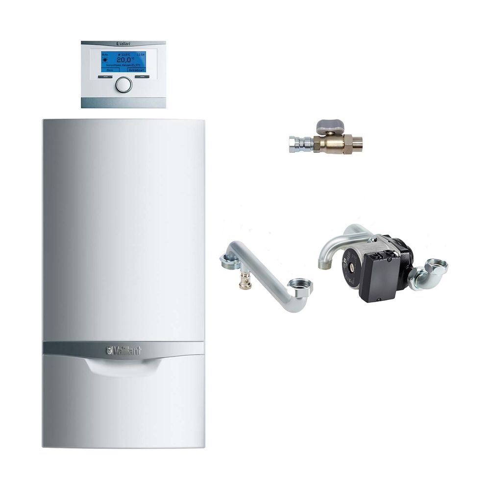 Vaillant ecoTEC plus Heizsystempaket 1.204/7 VC 1206/5 E, VRC 700/6, Zubehör, 24,7... VAILLANT-8000016661 4024074954409 (Abb. 1)