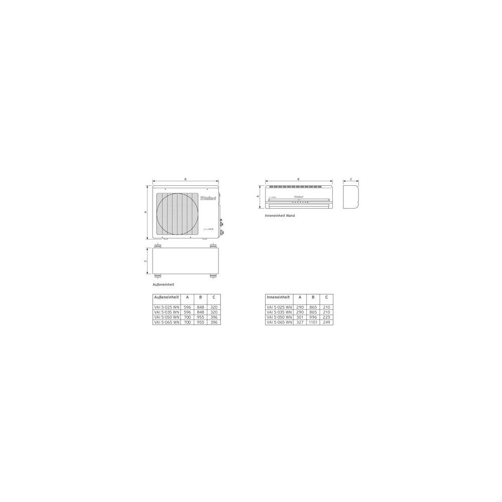 Vaillant climaVAIR Paket exclusive VAI 5-035 Mono-Split Wandklimagerät, Nennleistu... VAILLANT-0010029573 4024074865736 (Abb. 5)