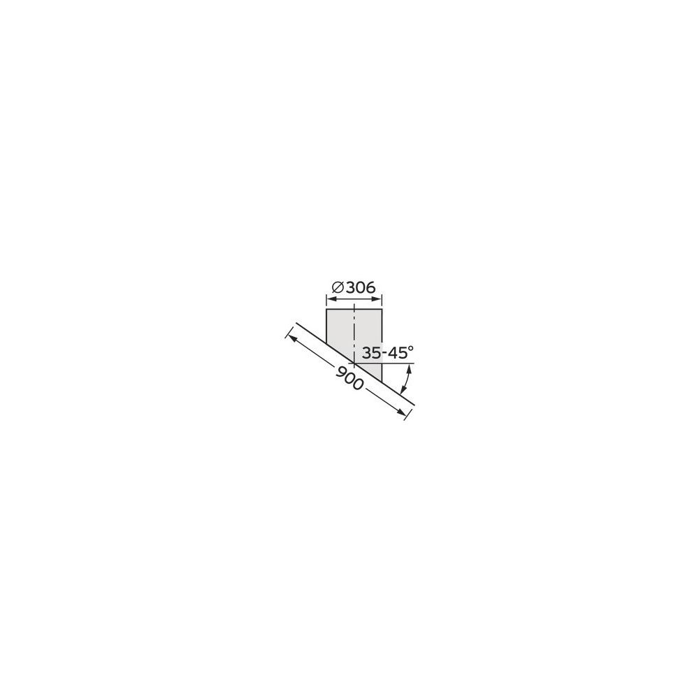 Vaillant Dachpfanne 35 - 45 Grad Edelstahl für Abgassystem DN 200... VAILLANT-0020130603 4024074610961 (Abb. 3)