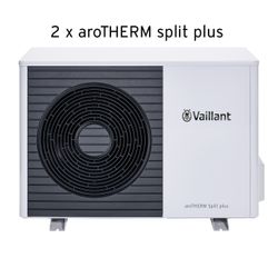 Vaillant aroTHERM Split plus Wärmepumpen-Paket 4.0507 2er-Kaskade R32, 5,07kW bei ... VAILLANT-8000039964 4024074988800 (Abb. 1)