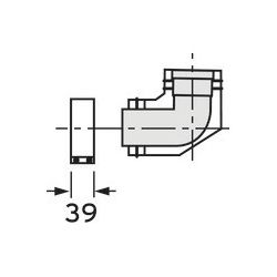 Vaillant Bogen 87 Grad 80/125 mm für Fassadenverlegung konz. PP/Edelstahl... VAILLANT-0020042756 4024074526200 (Abb. 1)