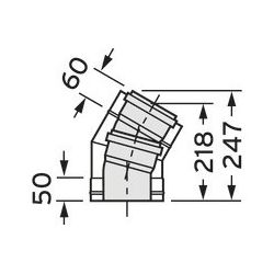 Vaillant Bogen 30 Grad 110/160 mm für Fassadenverlegung konz. PP/Edelstahl... VAILLANT-0020106406 4024074615812 (Abb. 1)