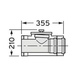 Vaillant Revisionsstück 110/160 mm für Fassadenverlegung konz. PP/Edelstahl... VAILLANT-0020106407 4024074615829 (Abb. 1)