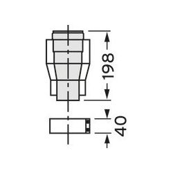 Vaillant Übergangsstück 60/100 mm auf 80/125 mm für ecoPower... VAILLANT-0020127397 4024074609439 (Abb. 1)