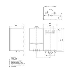 Vaillant actoSTOR VIH QL 75 B wandh. Warmwasserspeicher Linksmontage... VAILLANT-0020228376 4024074775110 (Abb. 1)