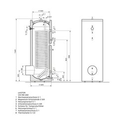 Vaillant uniSTOR VIH RW 200 Warmwasserspeicher für die Kombination... VAILLANT-0020214407 4024074754269 (Abb. 1)