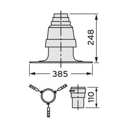 Vaillant Set 1 Grundelemente Brennwert für flexible Abgasleitung DN 100 PP... VAILLANT-303516 4024074481424 (Abb. 1)