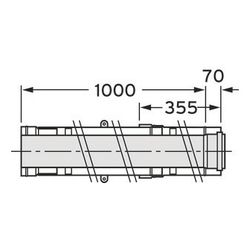 Vaillant Dachdurchführung senkrecht DN 300/200 Edelstahl für Abgassystem Fassade D... VAILLANT-0020095582 4024074587706 (Abb. 1)
