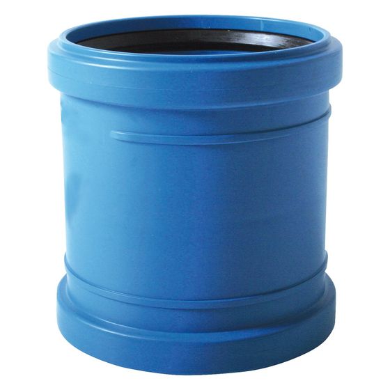 Valsir Doppelmuffe TRIPLUS DN100, DN 100, Polypropylen