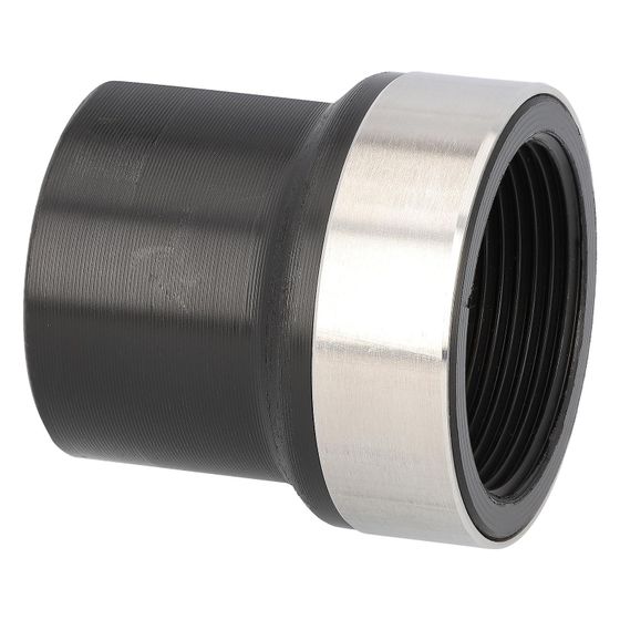 Valsir PE-Anschweissmuffe, DN 56 x DN 50, Polyethylen, gerade