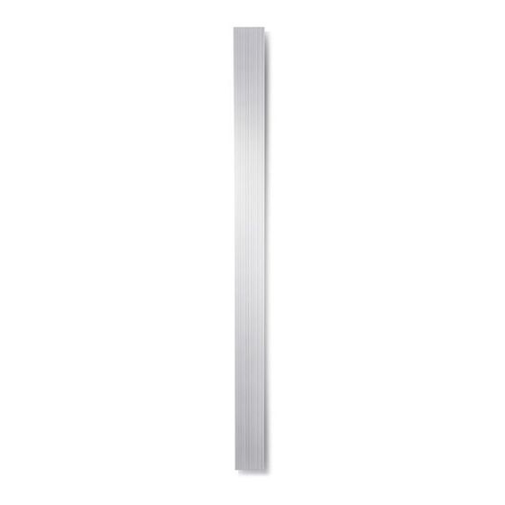 Vasco Bryce V100 vertikal 1800 x 100 x 150 mm White Fine Texture, Mitten-Monoblock