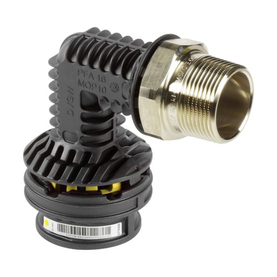 Viega Geopress K Gas Übergangsbogen 90 Grad mit SC-Contur 9714G, d. 32mm x R 1