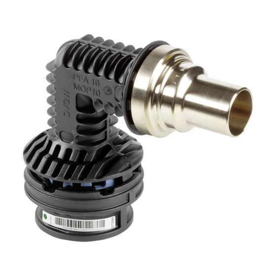 Viega Geopress K Einsteckbogen I/A 90 Grad SC-Contur 9716.1TW, d. 28x32mm, Kunststoff