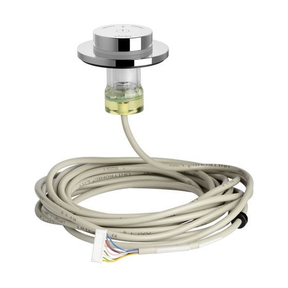 Viega Bedienelement Dusche 9121.4 für Nass- und Trockenbau, PC, Drehknopf Messing verchromt