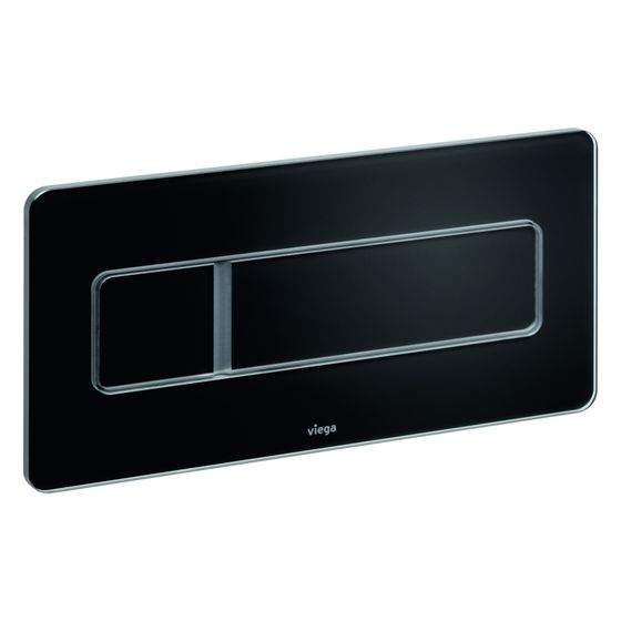 Viega Visign for More 105 WC-Betätigungsplatte 8357.1, Glas, Schwarz