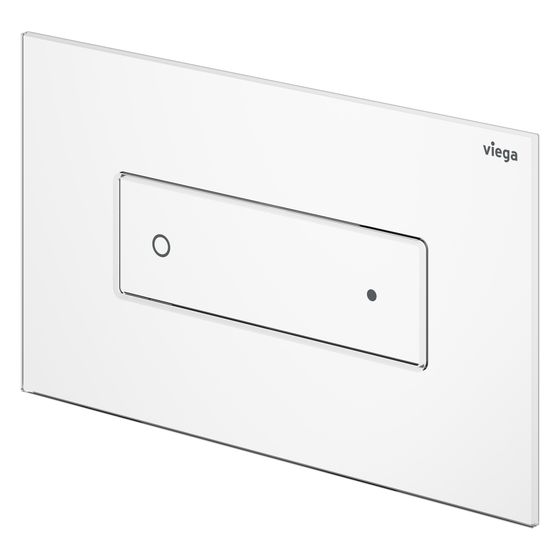 Viega Visign for Style 22 WC-Betätigungsplatte 8612.1 Glas, Weiß