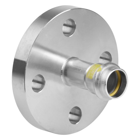 Viega Sanpress Inox G Flanschübergang 0259, d. 54mm, 4 Bohrungen, Edelstahl