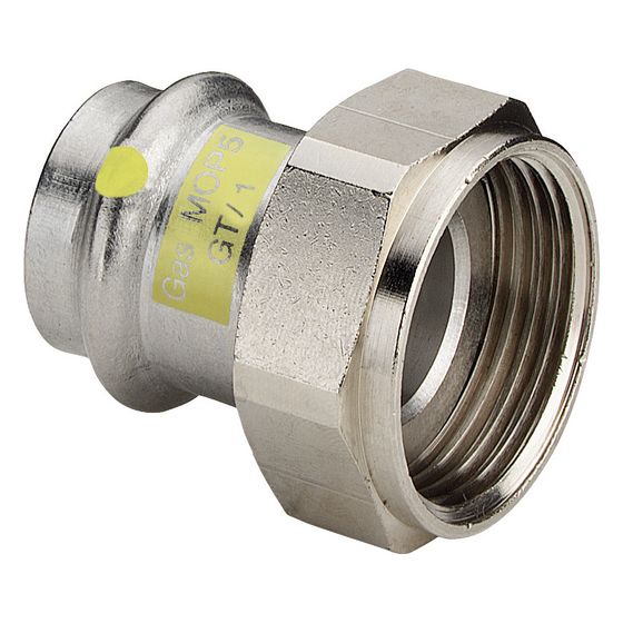 Viega Sanpress Inox G Anschlussverschraubung SC-Contur 0263.1 für Gas, d. 42mm x G 2