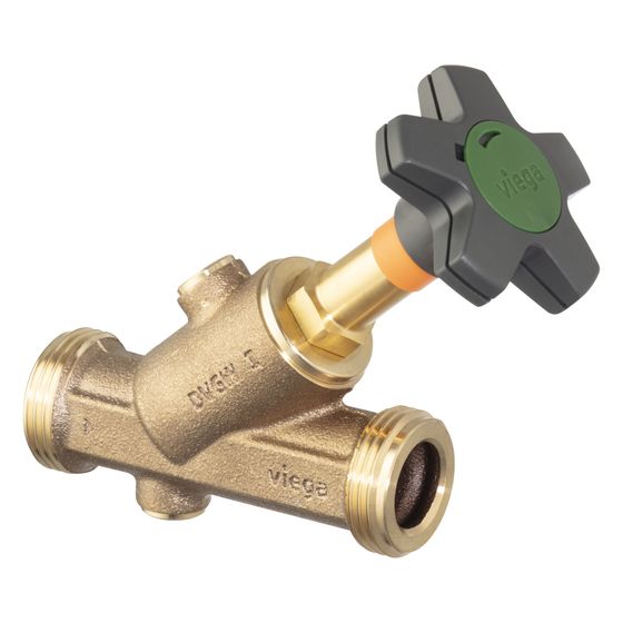 Viega Easytop XL Schrägsitzventil 2237.3, DN 40, Rotguss