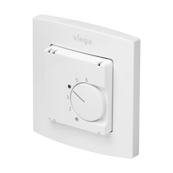 Viega UP-Raumtheromostat 1230.5, 230V, Verkehrsweiß RAL 9016