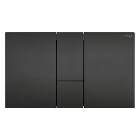 Viega Visign for Style 24 WC-Betätigungsplatte für Prevista 8614.1, Kunststoff, Schwarz matt