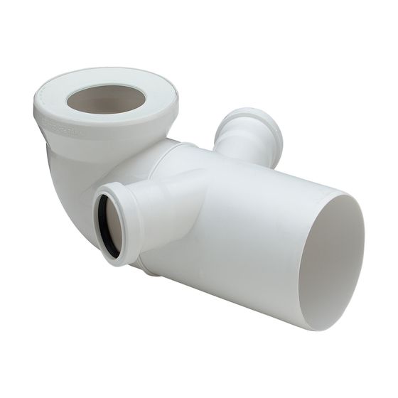 Viega WC Anschlussbogen 90 Grad 3811.3 in 50mm Kunststoff weiss