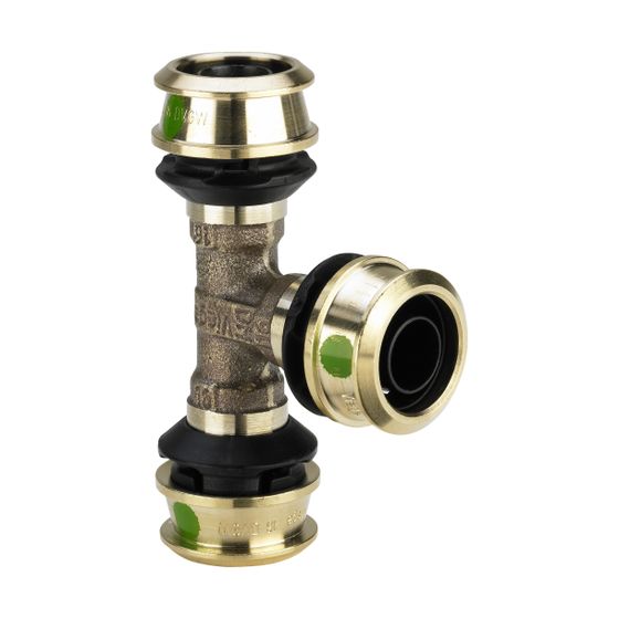 Viega Raxofix T-Stück mit SC-Contur 5318, 20x25x20mm, Siliziumbronze
