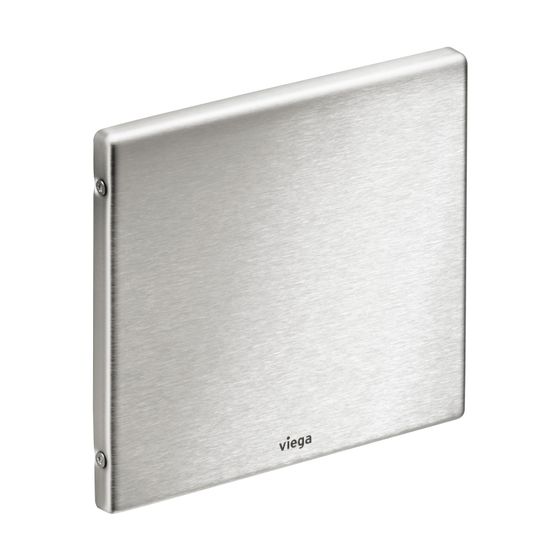 Viega Visign for Public Abdeckplatte 8326.7 für Urinal-Spülsystem, Edelstahl gebürstet