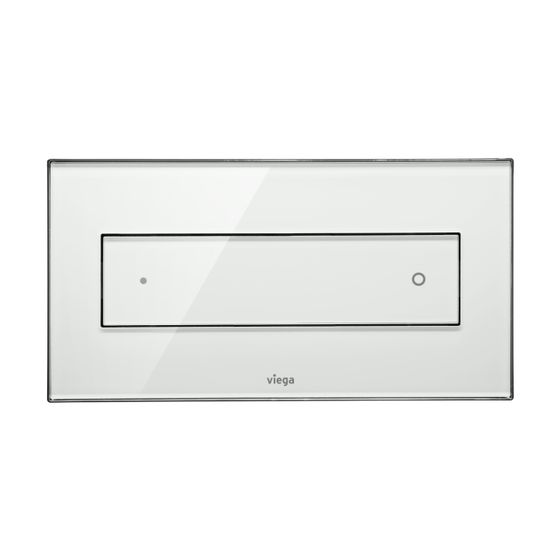 Viega Visign for Style 12 WC-Betätigungsplatte 8332.4, Glas, klar/Grau