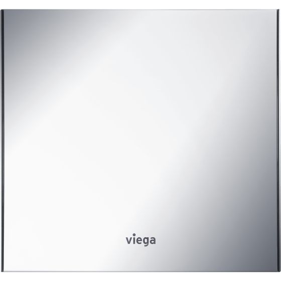 Viega Visign for More 100 Urinal Fertigbauset 8351.2, Metall/Glas/Aluminium, klar/Hellgrau
