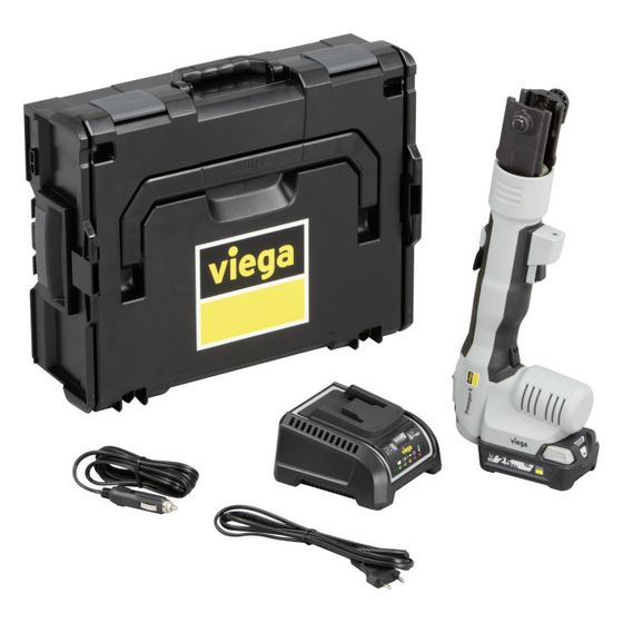 Viega Pressgun 6 Presswerkzeug 2295.4, Akku und Ladegerät 18V/2,5 Ah